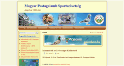 Desktop Screenshot of postagalamb.hu